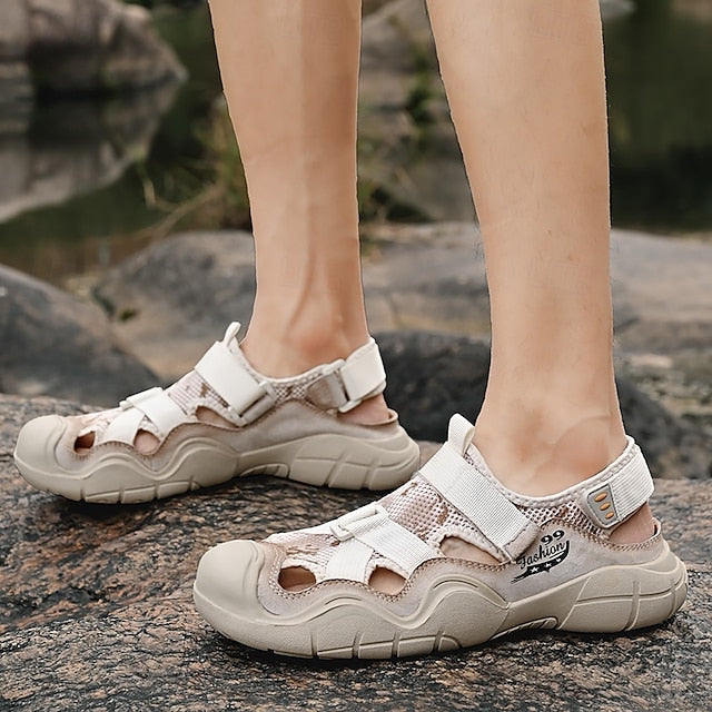 Men's Outdoor Sport Sandals with Velcro Straps and Breathable Mesh for Travel - 59 Monday