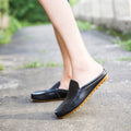 Men's Leather Moccasin Outdoor Slippers with Breathable Cowhide Design - 59 Monday