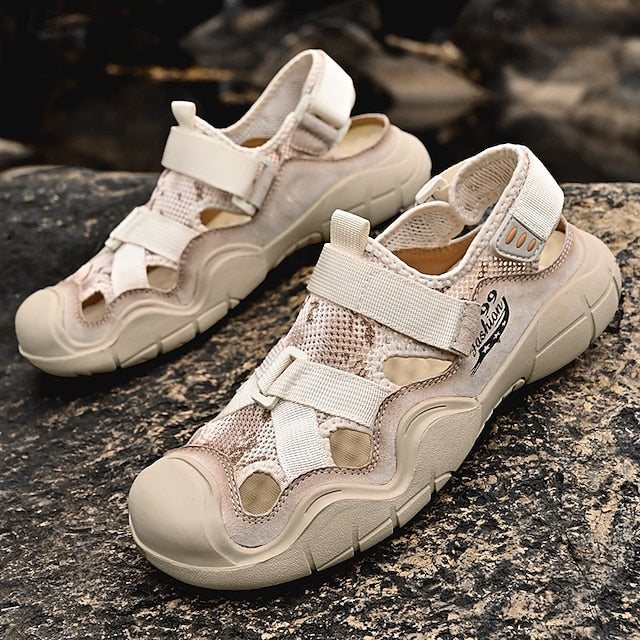 Men's Outdoor Sport Sandals with Velcro Straps and Breathable Mesh for Travel - 59 Monday