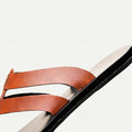 Men's Microfiber Flat Sandals with Loafer Style for Casual Comfort - 59 Monday