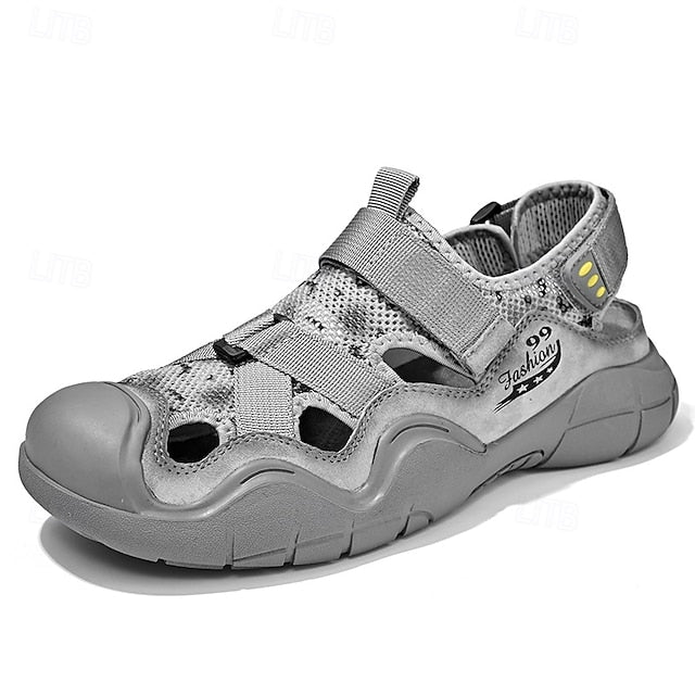 Men's Outdoor Sport Sandals with Velcro Straps and Breathable Mesh for Travel - 59 Monday