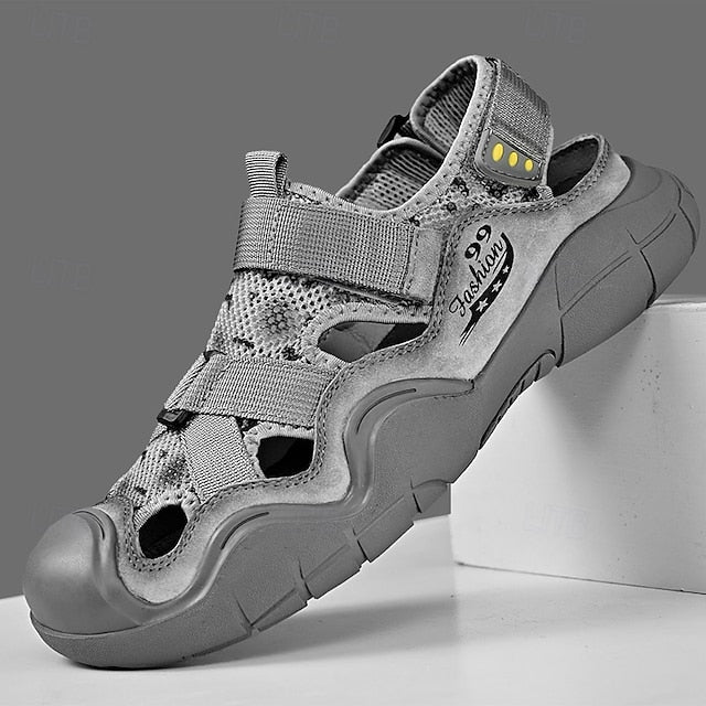 Men's Outdoor Sport Sandals with Velcro Straps and Breathable Mesh for Travel - 59 Monday