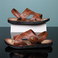 Men's Embossed Sandals with Cushioned Footbed for Casual Outdoor Use - 59 Monday