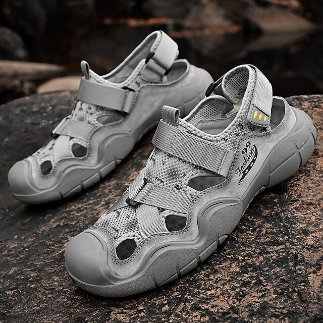 Men's Outdoor Sport Sandals with Velcro Straps and Breathable Mesh for Travel - 59 Monday