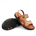 Men's Outdoor Adventure Sandals with Rugged Faux Leather and Supportive Sole - 59 Monday