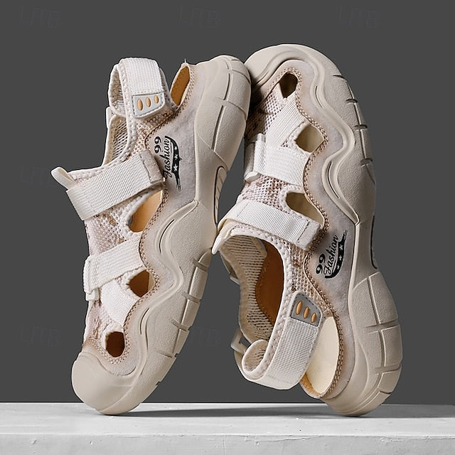 Men's Outdoor Sport Sandals with Velcro Straps and Breathable Mesh for Travel - 59 Monday