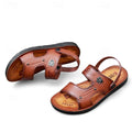 Men's Outdoor Adventure Sandals with Rugged Faux Leather and Supportive Sole - 59 Monday