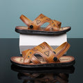 Men's Embossed Sandals with Cushioned Footbed for Casual Outdoor Use - 59 Monday