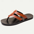 Men's Microfiber Flat Sandals with Loafer Style for Casual Comfort - 59 Monday