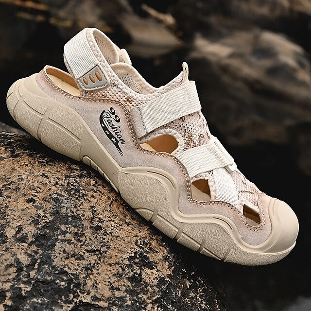 Men's Outdoor Sport Sandals with Velcro Straps and Breathable Mesh for Travel - 59 Monday